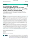 Development and validation of the chemotherapy-induced peripheral neuropathy integrated assessment – oxaliplatin subscale: A prospective cohort study