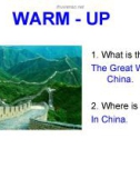 Bài giảng Tiếng Anh 11 – Unit 16: The wonders of the world (Reading)