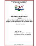 Sáng kiến kinh nghiệm THPT: Góp phần phát triển năng lực mô hình hóa một số bài toán thực tế cho học sinh lớp 10