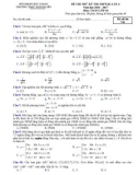 Đề thi thử THPT Quốc gia môn Toán lớp 10 năm 2017 lần 4 - THPT Ngô Sĩ Liên - Mã đề 743