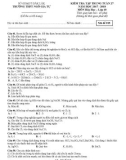 Đề kiểm tra tập trung tuần 27 môn Hóa học lớp 10 năm 2017-2018 - THPT Ngô Gia Tự - Mã đề 015