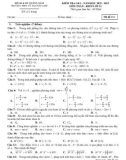 Đề kiểm tra giữa học kì 1 môn Toán lớp 11 năm 2022-2023 có đáp án - Sở GD&ĐT Quảng Nam (Mã đề 111)