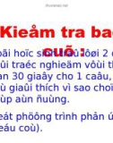 Bài giảng điện tử môn hóa học: cân bằng hóa học