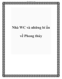 Nhà WC và những bí ẩn về Phong thủy