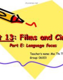 Bài giảng Tiếng Anh 10 - Unit 13: Films and Cinema (Language focus)