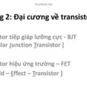 Chương 2: Đại cương về transistor