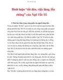 Bình luận 'tắt đèn, việc làng, lều chõng' của Ngô Tất Tố_2