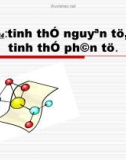 Bài giảng điện tử môn hóa học: tinh thể nguyên tử