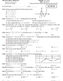 Đề kiểm tra giữa HK 1 môn Toán lớp 12 năm học 2017-2018 - THPT C Bình Lục - Mã đề 001