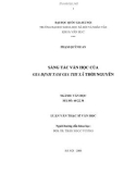 Luận văn Thạc sĩ Văn học: Sáng tác văn học của gia định Tam gia xã thời Nguyễn