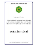 Luận án tiến sĩ: Nghiên cứu xác định động vật thủy sinh chủ yếu mang virus gây bệnh đốm trắng ở tôm nuôi nước lợ tại một số tỉnh miền Bắc Việt Nam