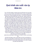 Quá trình sản xuất ván ép thân tre