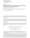 Báo cáo hóa học: Research Article Existence and Asymptotic Stability of Solutions for Hyperbolic Differential Inclusions with a Source Term