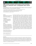 Báo cáo khoa học: NMR solution structure and function of the C-terminal domain of eukaryotic class 1 polypeptide chain release factor