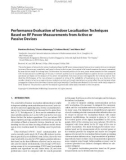 Báo cáo hóa học: Performance Evaluation of Indoor Localization Techniques Based on RF Power Measurements from Active or Passive Devices