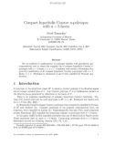 Báo cáo toán học: Compact hyperbolic Coxeter n-polytopes with n + 3 facets