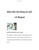 Diệt kiến hôi bằng bả mồi với Regent