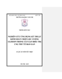 Luận án tiến sĩ Y học: Nghiên cứu ứng dụng kỹ thuật kiểm soát chọn lọc cuống glisson trong cắt gan điều trị ung thư tế bào gan