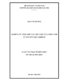 Luận văn Thạc sĩ Khoa học: Nghiên cứu tổng hợp vật liệu chịu lửa corun xốp từ nguyên liệu gibbsite