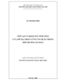 Luận văn Thạc sĩ Kỹ thuật: Chế tạo và khảo sát tính chất của lớp mạ niken cứng ứng dụng trong môi trường lò than