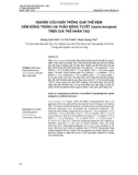 Nghiên cứu nuôi trồng quả thể đệm nấm đông trùng hạ thảo bông tuyết (Isaria tenuipes) trên giá thể nhân tạo