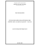 Luận văn Thạc sĩ Sư phạm Vật lí: Sử dụng phần mềm Crocodile hỗ trợ dạy học chương Mắt. Các dụng cụ quang - Vật lí 11