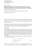 Báo cáo hóa học: Research Article Existence of Solutions for Second-Order Nonlinear Impulsive Differential Equations with Periodic Boundary Value Conditions