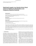 Báo cáo hóa học: Optimized Irregular Low-Density Parity-Check Codes for Multicarrier Modulations over Frequency-Selective Channels