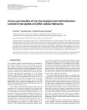 Báo cáo hóa học: Cross-Layer Quality-of-Service Analysis and Call Admission Control in the Uplink of CDMA Cellular Networks