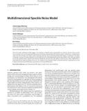 Báo cáo hóa học: Multidimensional Speckle Noise Model