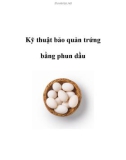 Quy trình bảo quản trứng bằng phun dầu