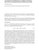 vAN EXISTENCE THEOREM FOR AN IMPLICIT INTEGRAL EQUATION WITH DISCONTINUOUS RIGHT-HAND SIDE