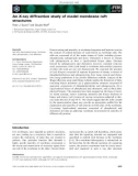 Báo cáo khoa học: An X-ray diffraction study of model membrane raft structures