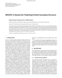 Báo cáo hóa học: MASSP3: A System for Predicting Protein Secondary Structure