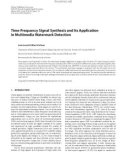 Báo cáo hóa học: Time-Frequency Signal Synthesis and Its Application in Multimedia Watermark Detection