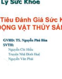 QUẢN LÝ SỨC KHỎE ĐỘNG VẬT THỦY SẢN