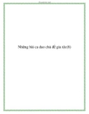 Những bài ca dao cổ xưa chủ đề gia tộc họ hàng