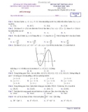 Đề thi thử tốt nghiệp THPT năm 2021 môn Toán lần 3 - Trường THPT Chuyên Lê Quý Đôn, Điện Biên