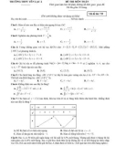 Đề thi thử THPT Quốc gia lần 3 năm 2018 môn Toán - Sở GD&ĐT Vĩnh Phúc - Mã đề 729