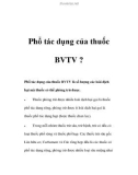 Phổ tác dụng của thuốc BVTV ?