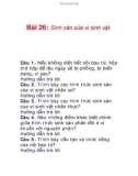 Bài 26: Sinh sản của vi sinh vật