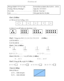 Kì thi kiểm tra định kỳ lần 2 Toán 1 (2013 – 2014) trường Tiểu học Phường 9 (Kèm Đ.án)