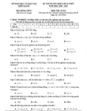 Đề thi tuyển sinh vào lớp 10 môn Toán năm 2020-2021 có đáp án - Sở GD&ĐT Kiên Giang