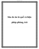 Sâu đo ăn lá quế và biện pháp phòng, trừ