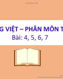 Bài giảng môn Tiếng Việt lớp 1 sách Cánh diều năm học 2021-2022 - Tuần 3: Tập viết bài 4, 5, 6, 7 (Trường Tiểu học Ái Mộ B)