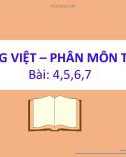 Bài giảng môn Tiếng Việt lớp 1 sách Cánh diều năm học 2021-2022 - Tuần 2: Tập viết bài 4, 5, 6, 7 (Trường Tiểu học Ái Mộ B)