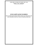 Sáng kiến kinh nghiệm Mầm non: Một số giải pháp trong công tác tham mưu để tăng trưởng cơ sở vật chất ở trường Mầm non