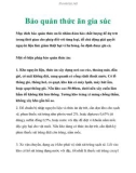 Bảo quản thức ăn gia súc