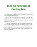 Hoa và nghệ thuật thưởng hoa