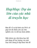 HapMap: Dự án lớn của các nhà di truyền học